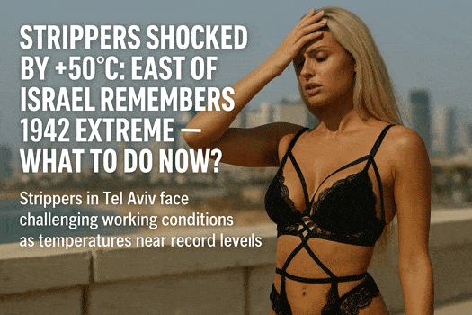 Strippers shocked by +50°C: the east of Israel remembers the 1942 extreme — what to do now?
